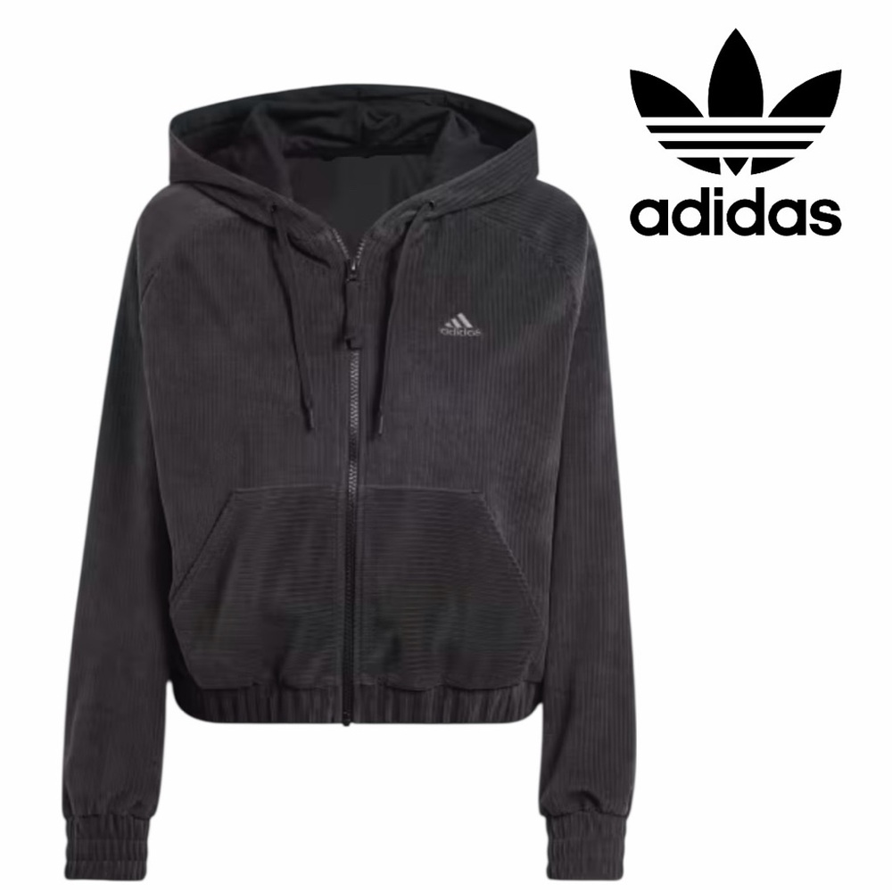Adidas Women’s Hyperglam Velour Hoodie - Size S‎